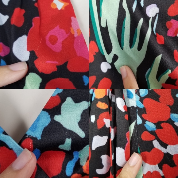 Elliatt Donna Party Faux Wrap Mini Dress in Multi-Color Floral Print Size XS - Picture 12 of 12